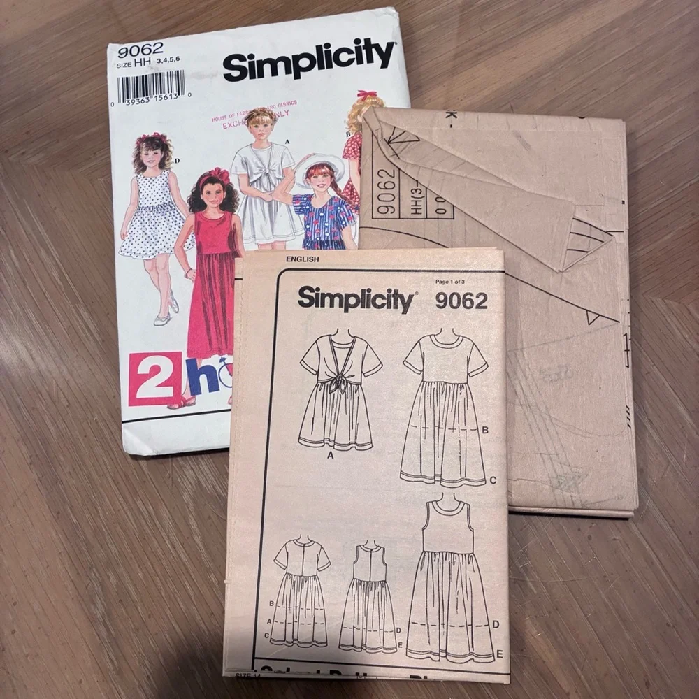 VINTAGE Unused UNCUT Sewing Patterns.  (6) NEW: original packages CHILD SIZES.